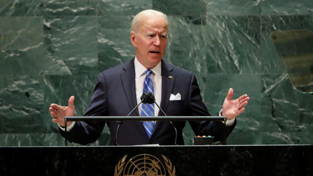 U.S. President Joe Biden addresses the 76th Session of the U.N. General Assembly in New York City 