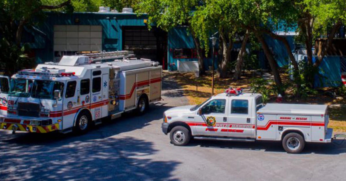 Florida Firefighter Hit By Truck While Responding To A Crash - CBS Miami