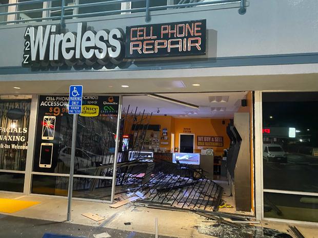 Burglars Ram U-Haul Into Tarzana Cell Phone Repair Shop 
