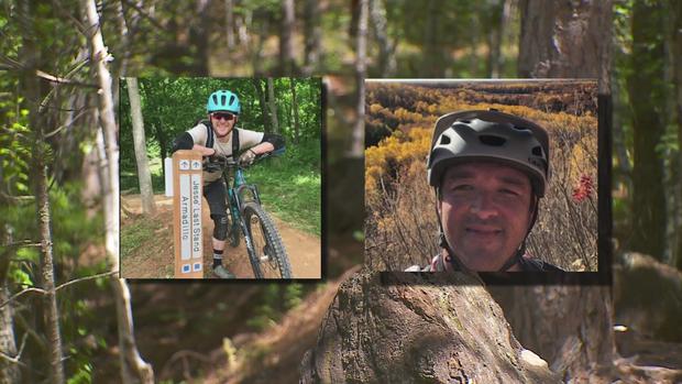 Dr. Jesse Coenen and Todd -- Cuyuna Lakes Mountain Bike Trail accident 