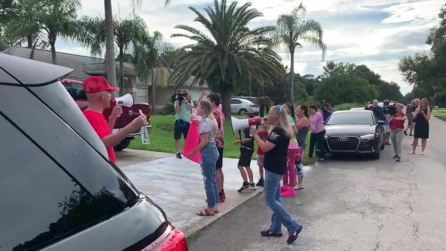 Protesters outside of Laundrie home 