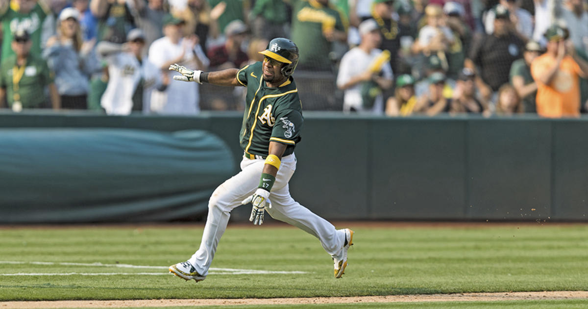 Elvis Andrus Breaks Leg Scoring A's Winning Run Saturday - CBS San Francisco