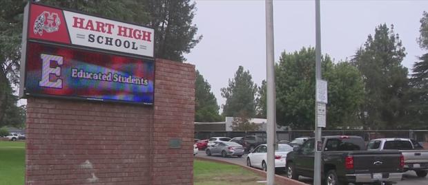 Hart High School Investigating Threat Scrawled In Campus Restroom 