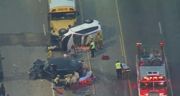 School Bus Involved In Crash In Compton 