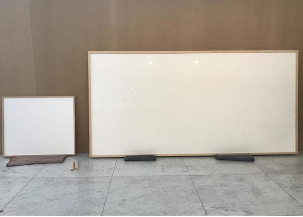An artist took $84,000 in cash from a museum and handed in blank canvases titled Take the Money and Run. He's been ordered to return some of it
