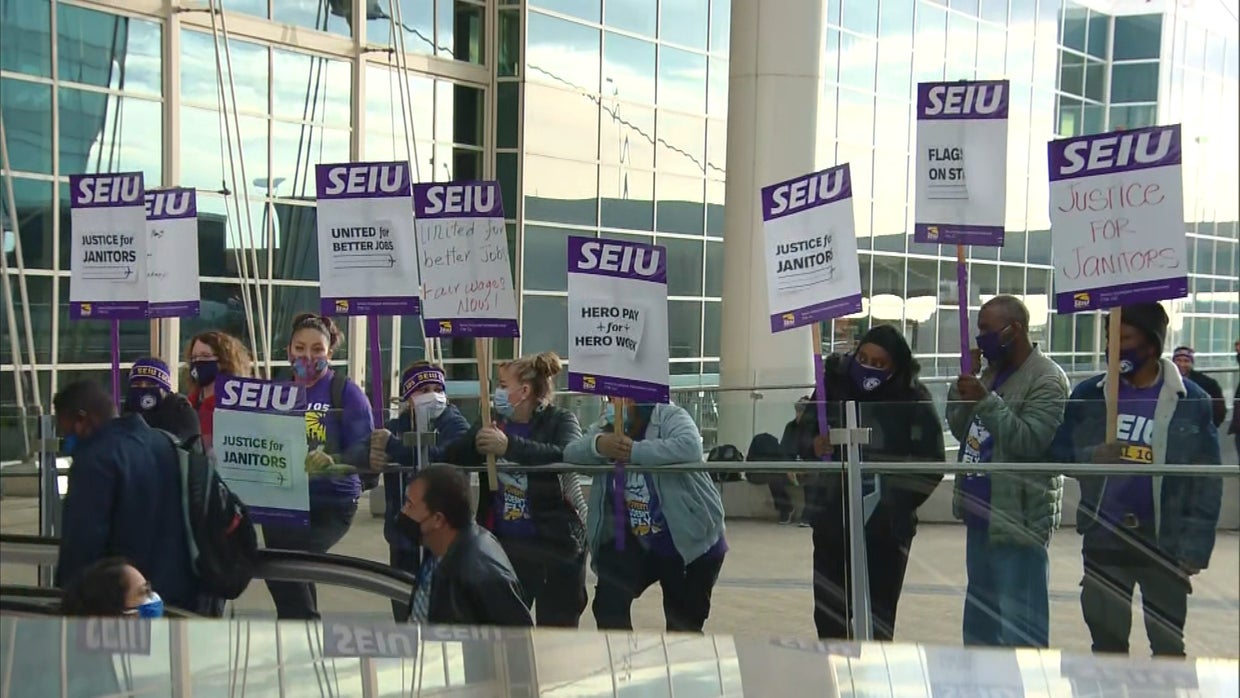 Janitors Begin Strike At Denver International Airport Over Wages