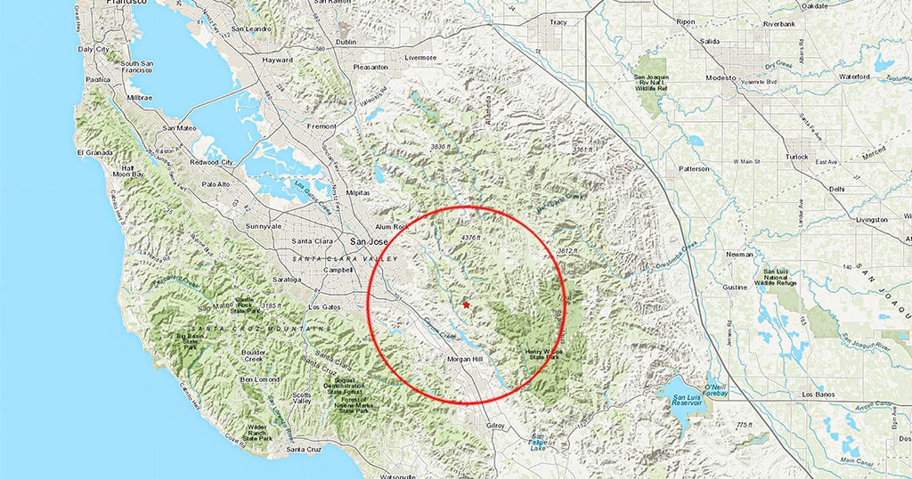 Earthquake Centered Near Hill Jostles South Bay Sunday Morning