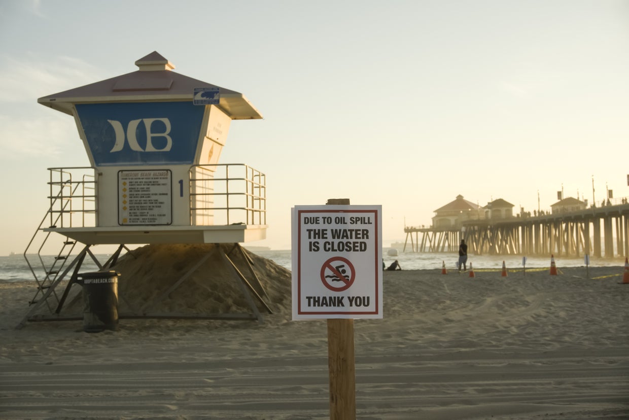 OC Coastline Closed As Crews Work To Contain 'Potential Ecological Disaster' 