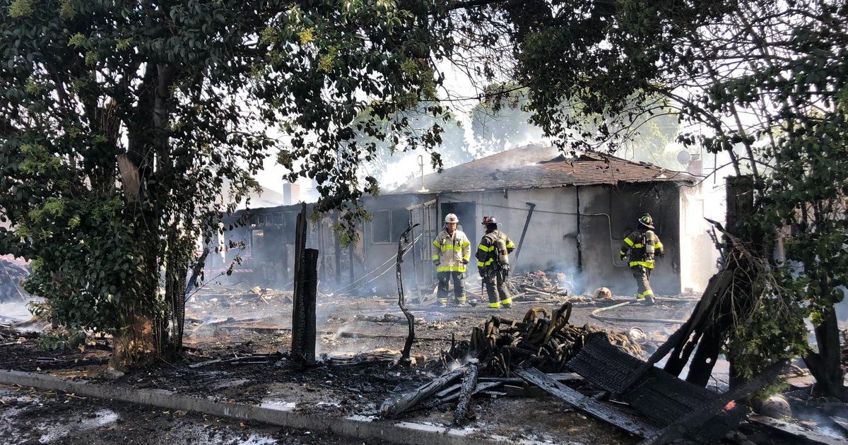 Fire Burns Home In East San Jose; 7 Residents Displaced - CBS San Francisco
