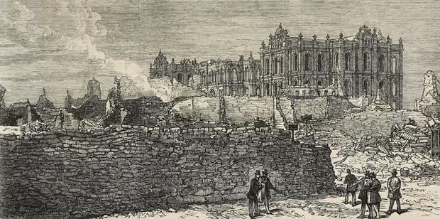 Ruins of Court House after the Great Chicago Fire 