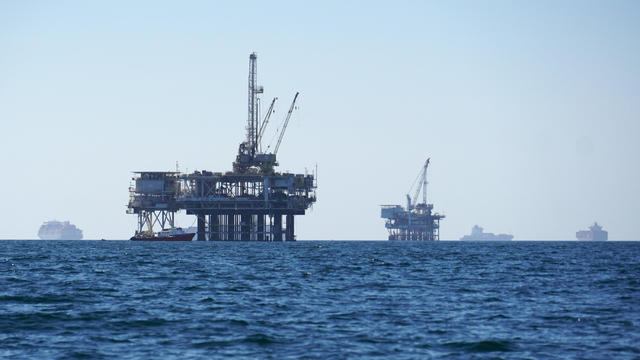 California Oil Spill Anchored Ships 