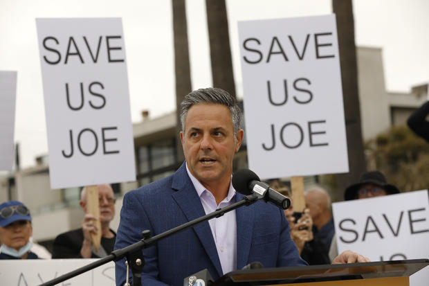 Los Angeles mayoral candidate Joe Buscaino held a press conference on the Venice Boardwalk to announce his plans for a Safer Los Angeles to address the homelessness crisis in the city of LA. 