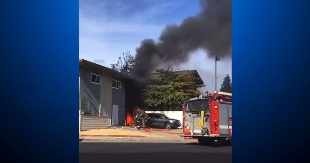 Oakland Fire Units at Scene of Structure Fire on Bancroft Avenue CBS
