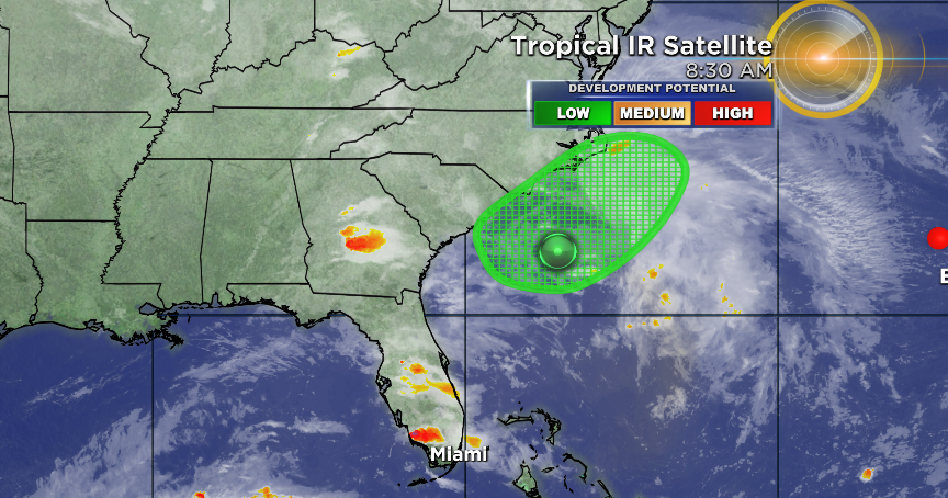 Disturbance Off Coast Of South Carolina Has Low Chance For Development ...