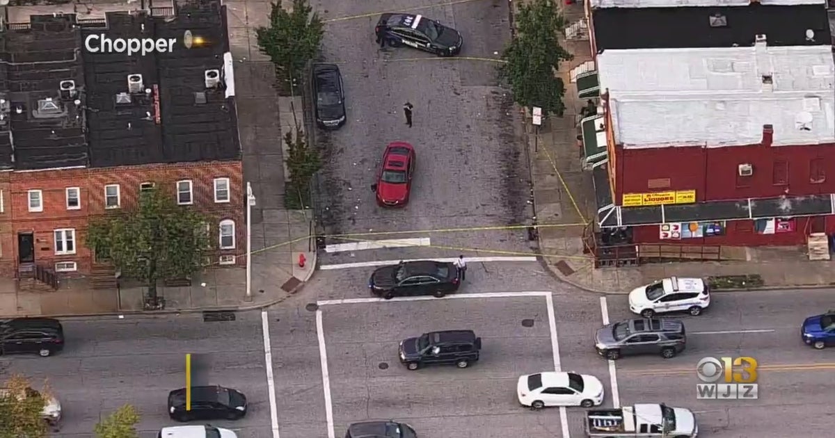 Police On Scene Of Shooting In East Baltimore - CBS Baltimore