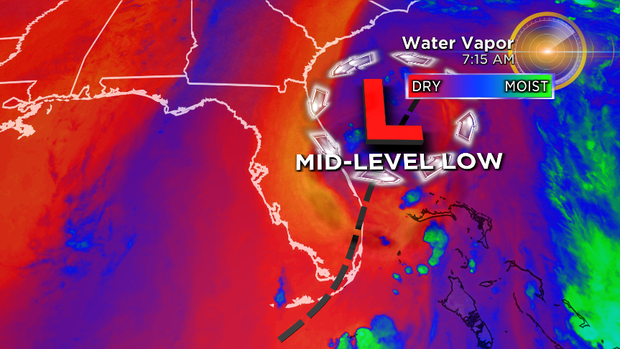 Water Vapor Satellite Image 