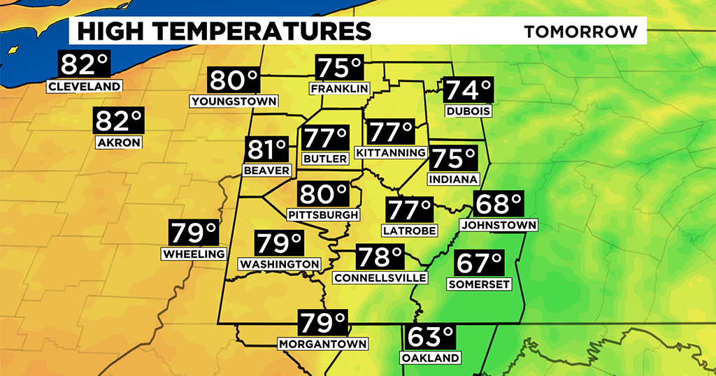 Pittsburgh Weather: A Comfortable Sunday Gives Way To Warm Monday - CBS ...
