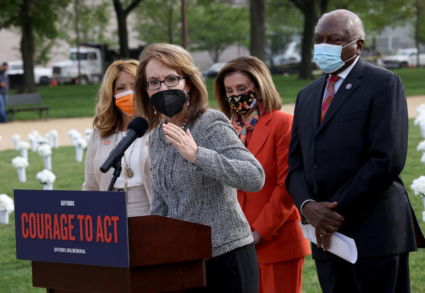 Gabby Giffords, Congressional Reps Hold News Conference On Gun Safety Measures 