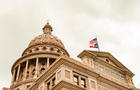 Austin Texas State Capitol Building with Overcast Sky in Southern USA 