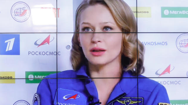 Russian film crew gives news conference after spending 12 days on ISS making a feature film 