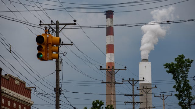 Smokestack from a coal power plant 