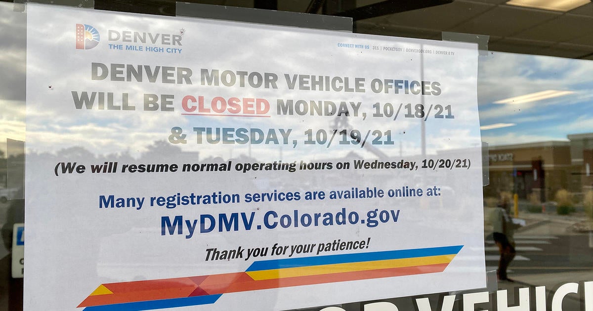 Denver DMV To Chip Away At 52-Day-Long Backlog With 2-Day Closure - CBS ...