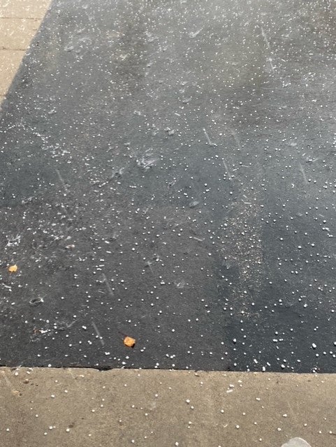 Hail in Lakeville Oct. 20, 2021