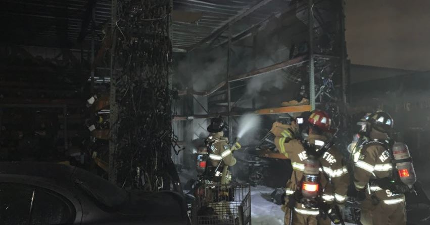 Firefighters Respond To Fire At Vehicle Recycling Facility In Rancho ...