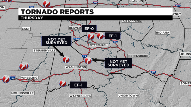 Uniontown, Pennsylvania, Hit by EF1 Tornado Thursday Night