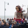 'Little Amal', Migrant Puppet Traversing Europe, Arrives In England 