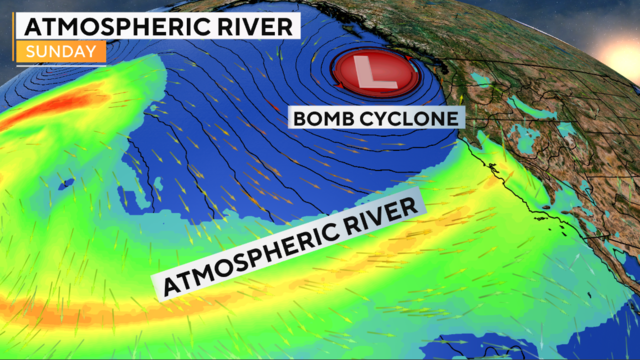 Bomb cyclones, atmospheric rivers, and what it all means for the Saints  game Monday night