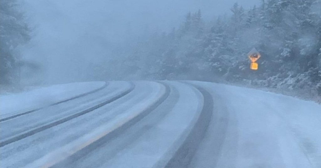 Let It Snow! Winter Arrives On New Hampshire's Kancamagus Highway CBS