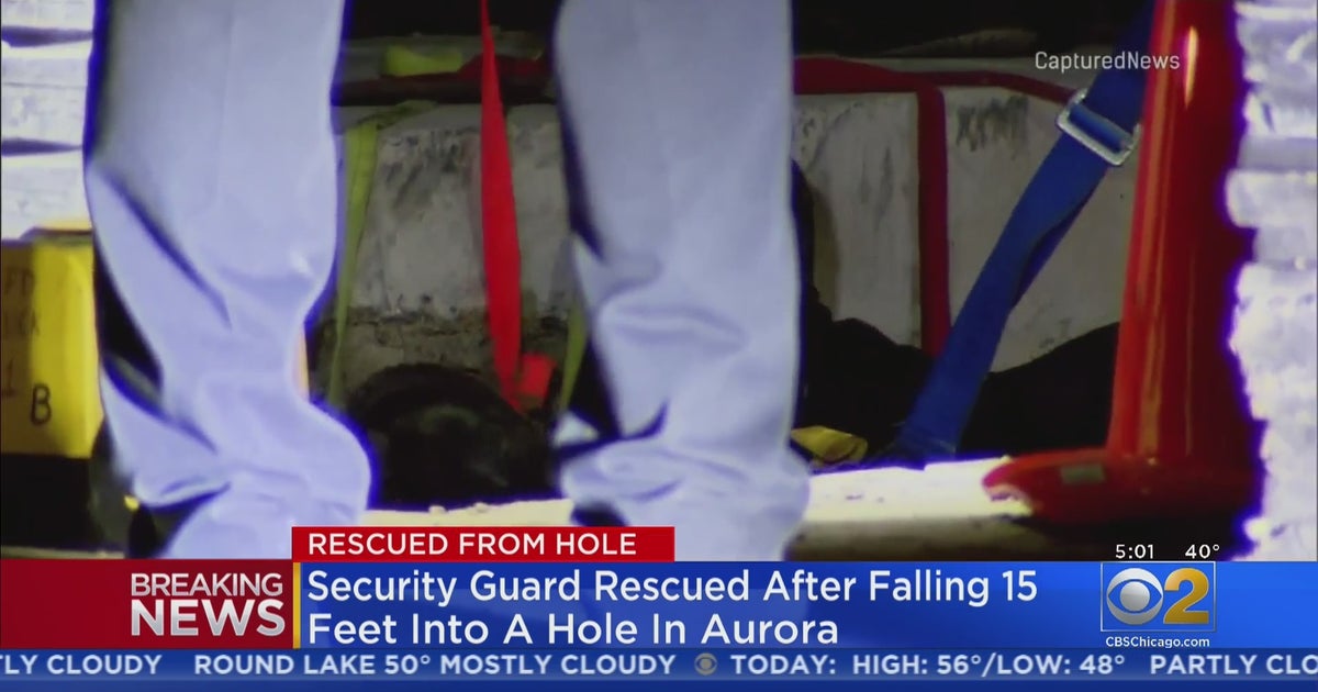 Security Guard In Critical Condition After Falling 15 Feet Into Hole In ...