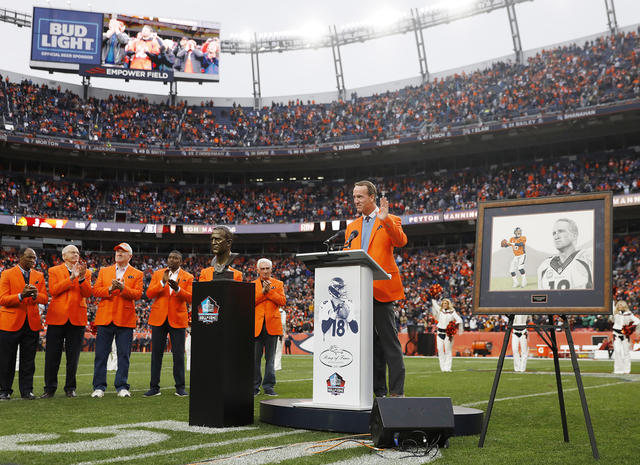 Peyton Manning Denver Broncos Ring Of Fame Ceremony