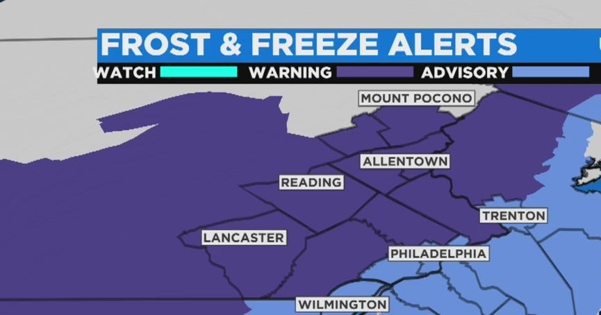 Philadelphia Weather: Freeze Warning Issued For Parts Of Southeastern ...