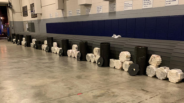 cocaine kilograms removed from lawn roller containers 