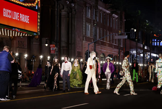 Gucci turns Hollywood Walk of Fame into star-studded fashion show