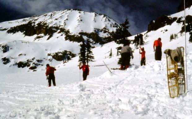 RMNP Remains 1 (Ground search operations in 1983 for Rudi Moder, credit RMNP) 