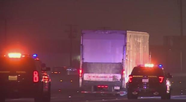 Wild Southland Pursuit With Stolen Big Rig Turns Into Standoff In Santa Ana 