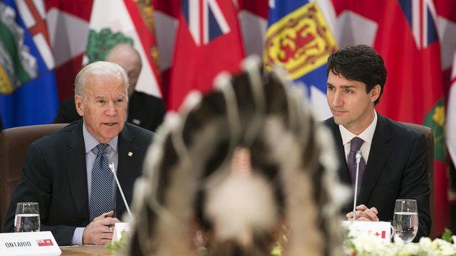 Vice President Joe Biden Meets With Canadian Prime Minister Justin Trudeau 