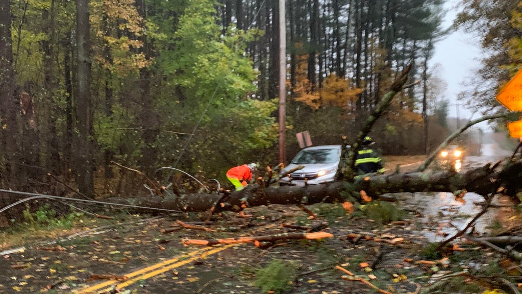 PHOTOS Storm Damage In Massachusetts On November 12, 2021