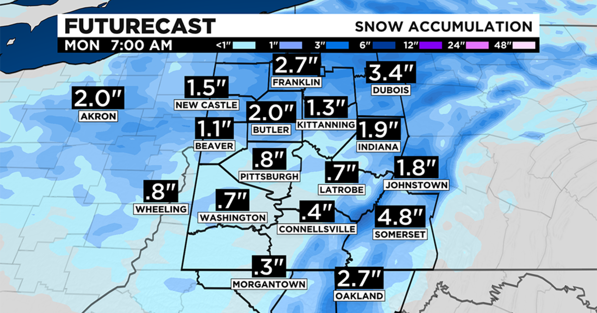 Pittsburgh Weather: Snow Chances, Windy Conditions - CBS Pittsburgh