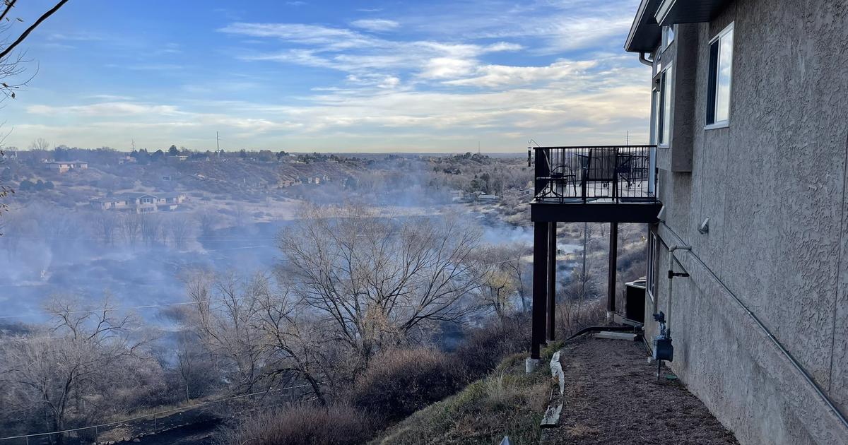 Grass Fire Creeps Dangerously Close To Colorado Springs Homes CBS