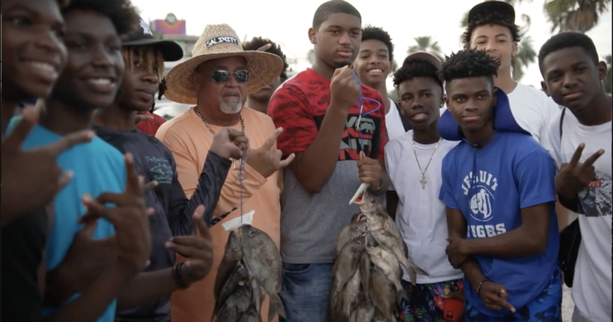 Meet the man on a mission to help kids through fishing - CBS News
