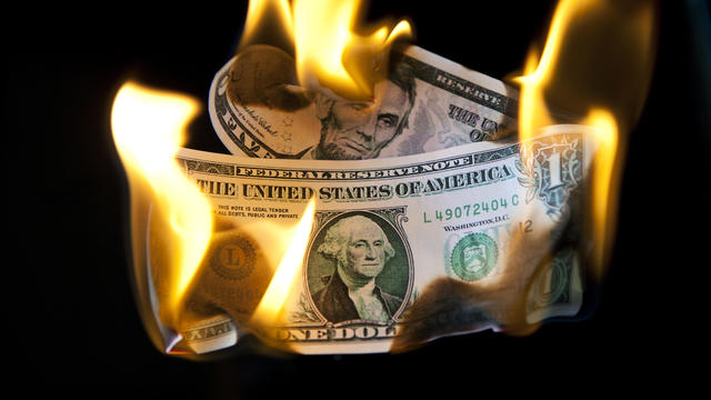 Dollar In Flames 