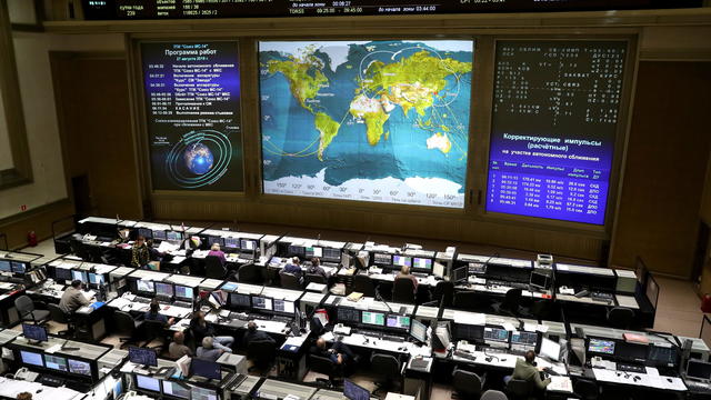 Mission Control Centre of Russia's Roscosmos space agency 