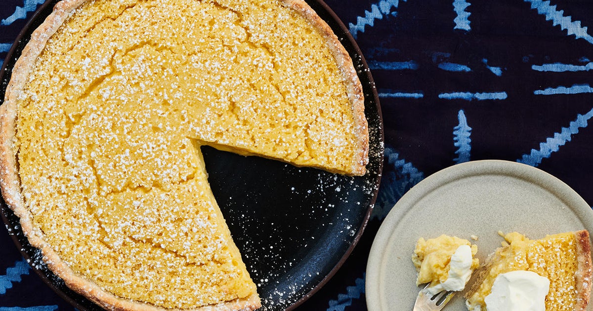 Recipe Lemon Buttermilk Chess Pie With Black Pepper Crust, from New York Times Cooking CBS News