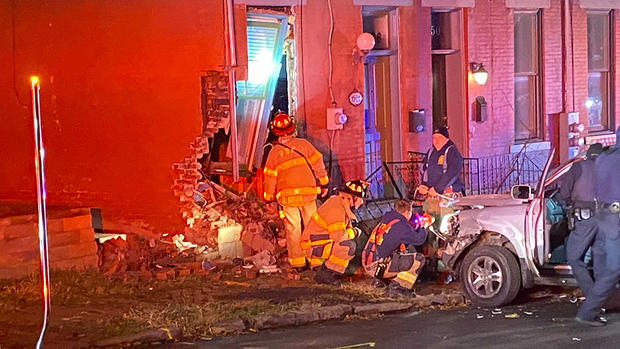 Arch Street Car Into Home 