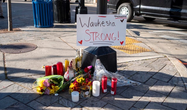 Car Drives Through Holiday Parade In Waukesha, Wisconsin 