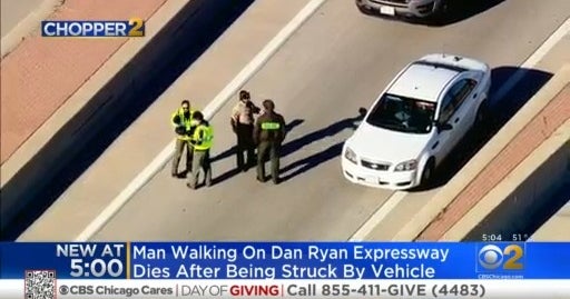 Pedestrian Hit And Killed By Vehicle On Dan Ryan Expressway - CBS Chicago